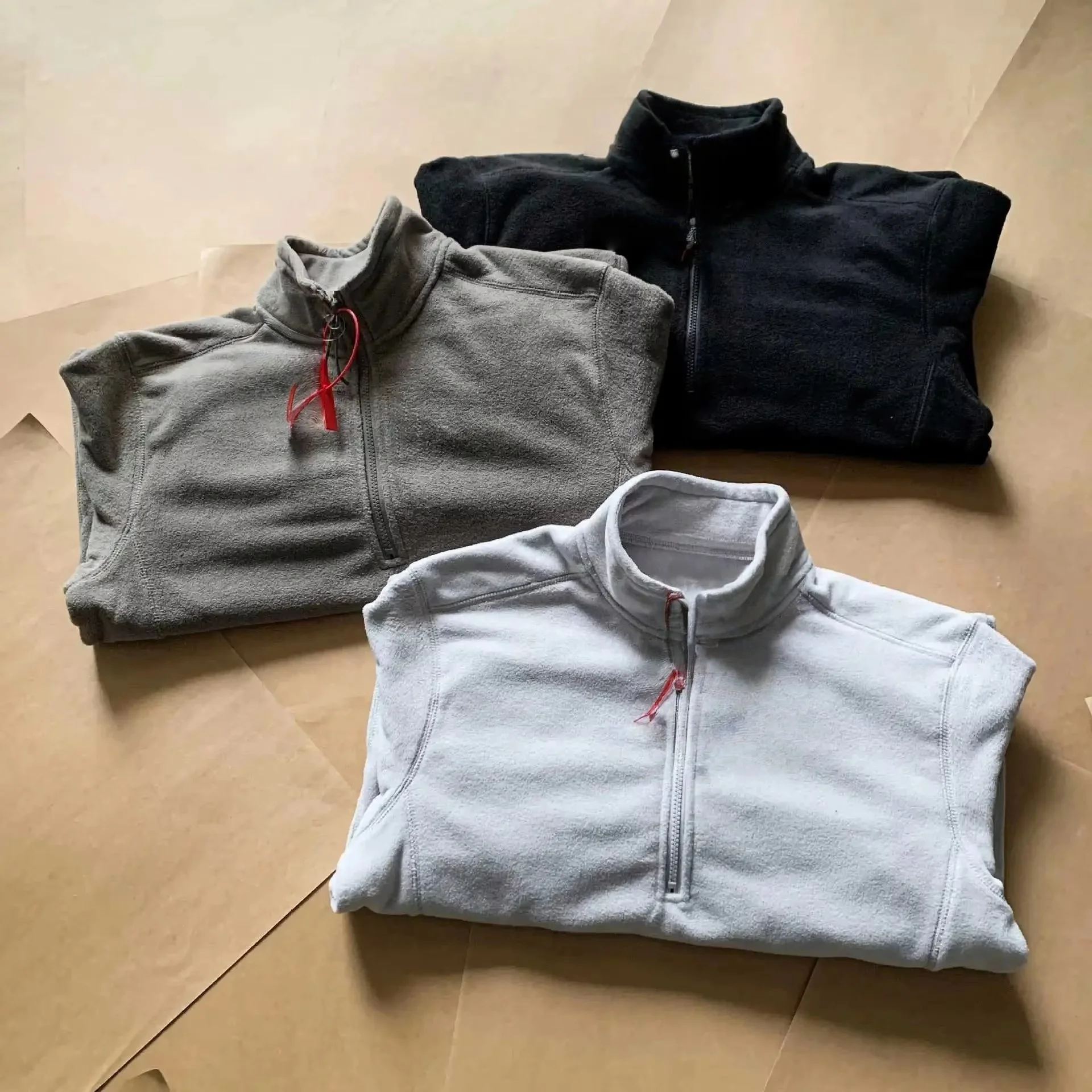 

Outdoor Sports Cycling Fashionable Travel Camping Fishing Hiking Semi-zipper Versatile Casual Fleece Stand-up Collar Jacket