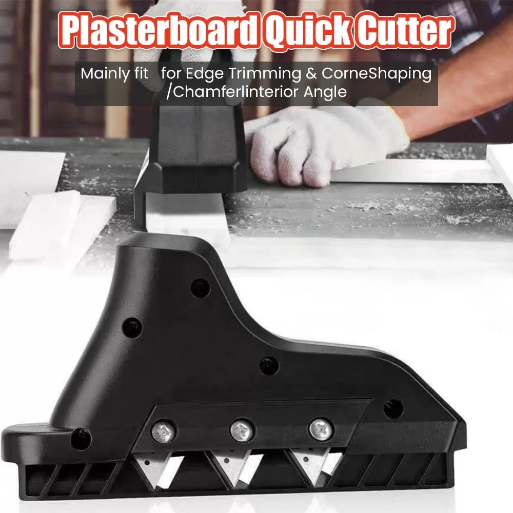 1/2Pcs Plaster Board Quick Cutter Chamfering Planer Hand Plane Wood Plasterboard Edger Board Drywall Edge Chamfer Trimming Tool