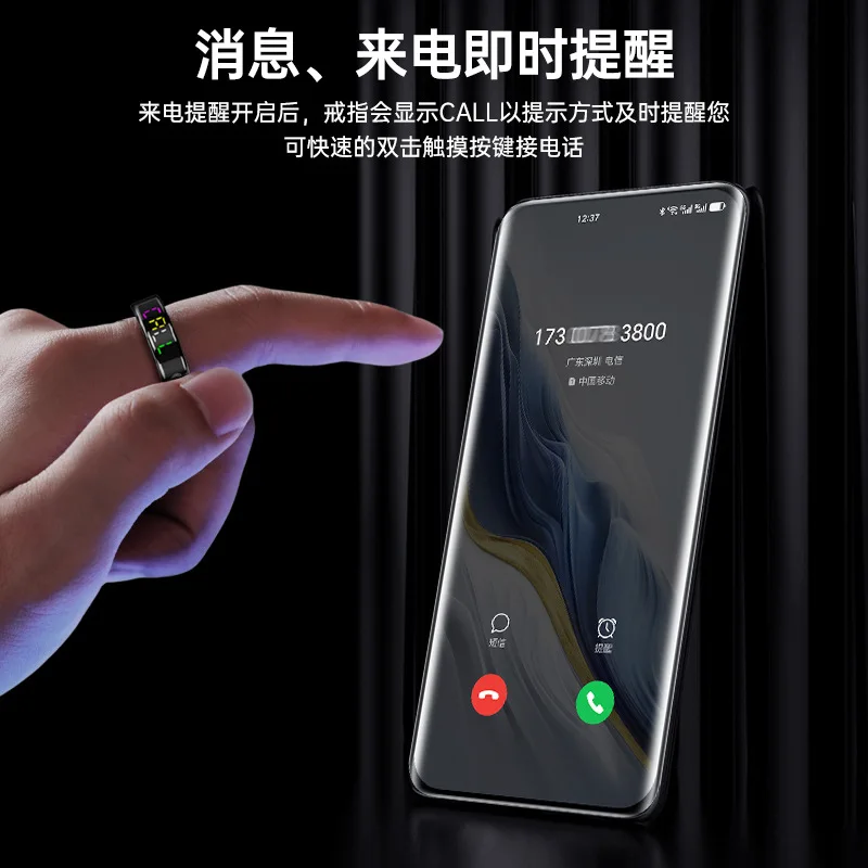 Grenzüberschreitender Smart Ring Herzfrequenz Blutsauerstoff Schlafüberwachung Übung Schrittzählung Gesundheitsmanagement Bluetooth Ring Farbe s