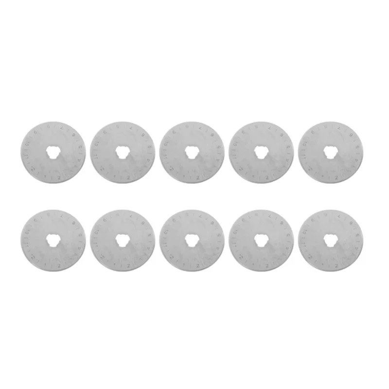 10pcs 45mm Rotary Cutter Refill Blades For Cutting Leather Fabric Paper Craft Tool