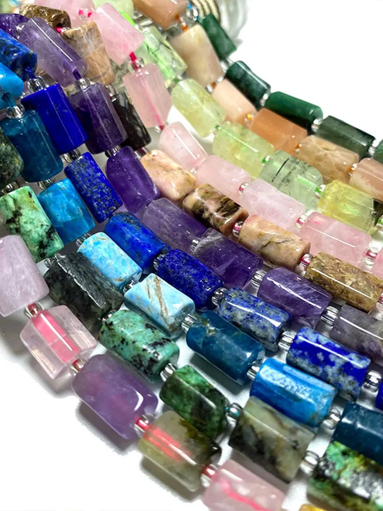 Unregelmäßigen Natürlichen Stein Kunzit Smaragd Aquamarin Morganit Amethyst Spacer Perlen für Schmuck Machen Diy Frauen Armband