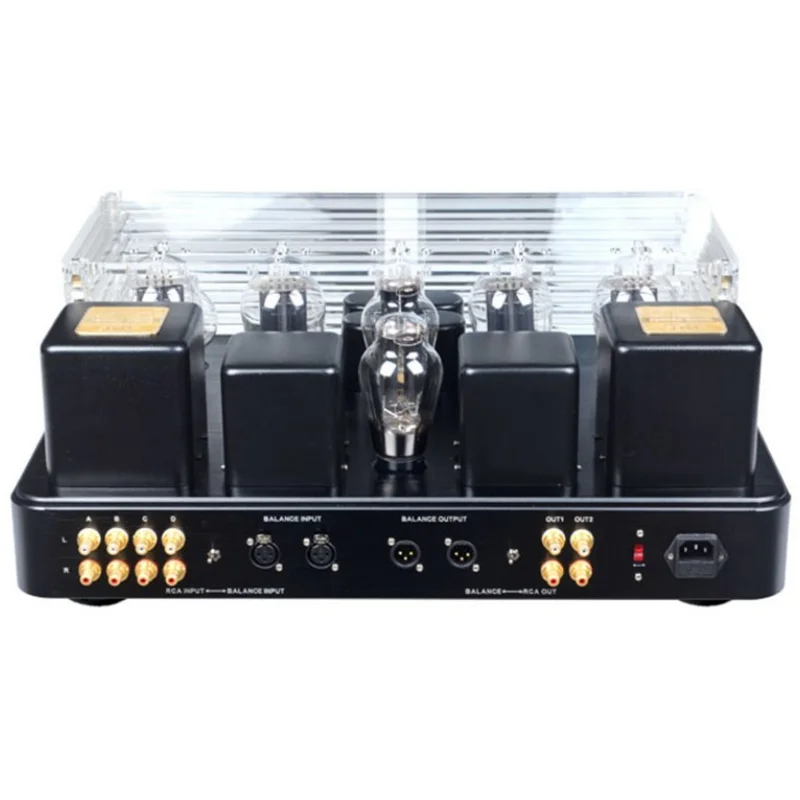 W-001 MEIXING MINGDA MC300-PSE XLR المدخلات XLR الناتج الرائد فراغ أنبوب Preamp Premplifier الموسيقى الكاملة 300BN * 4 مكبر كهربائي