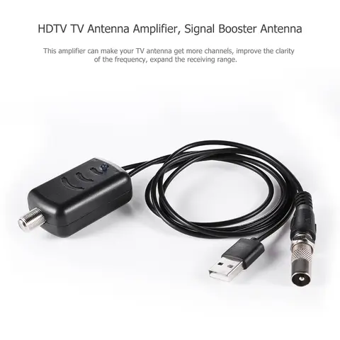 HDTV-signaalversterker Professionele indoor HD digitale tv-antenneversterker Geluidsarme eenvoudige installatieadapter met USB-voeding