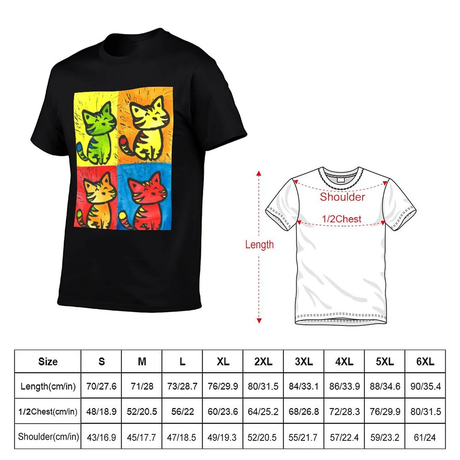 Tiger Pop 1 T-Shirt Casual Soft Cotton Short Sleeve Tee