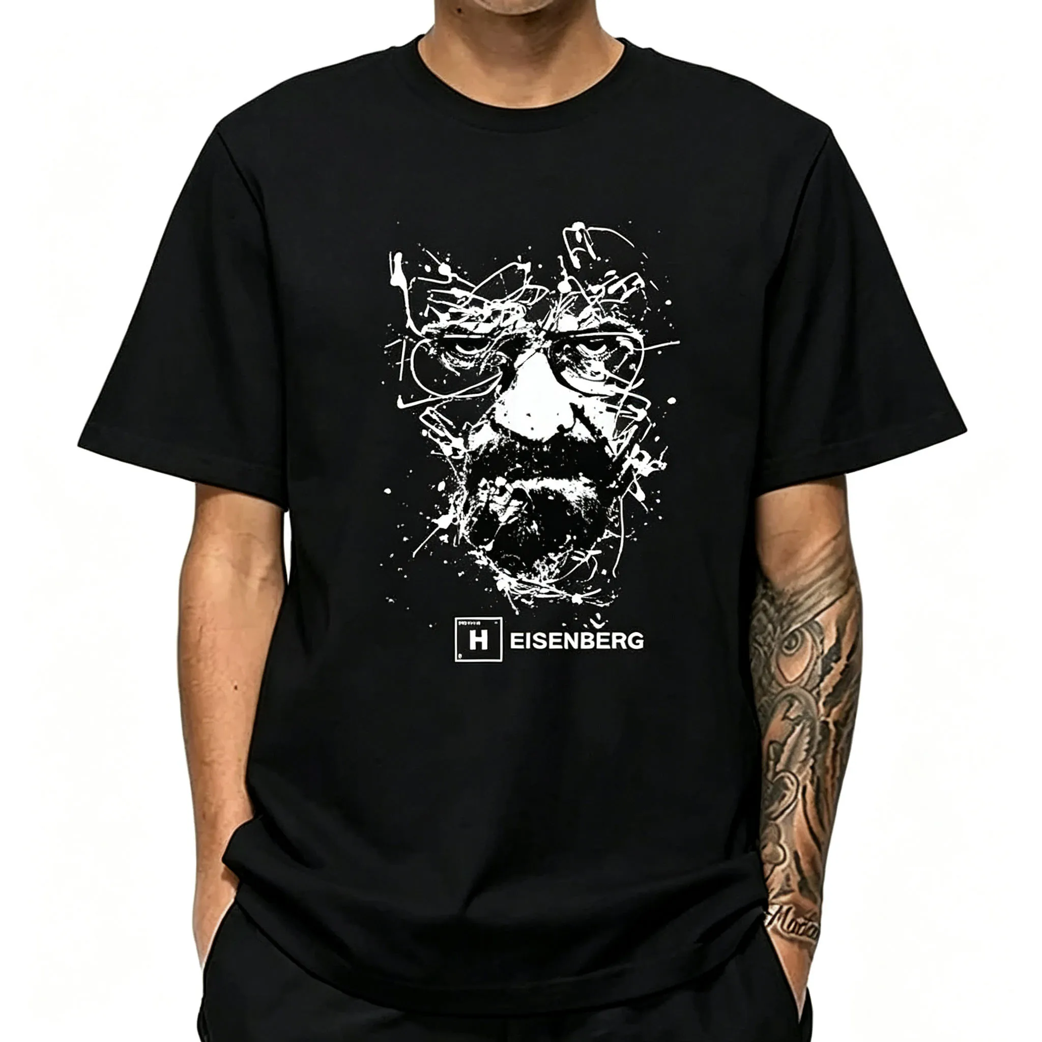 Men Fashion Casual Top Quality  Blend Breaking Bad T Shirts Men Heisenberg Camisetas Hombre Men Cool Tee Shirt Tops print