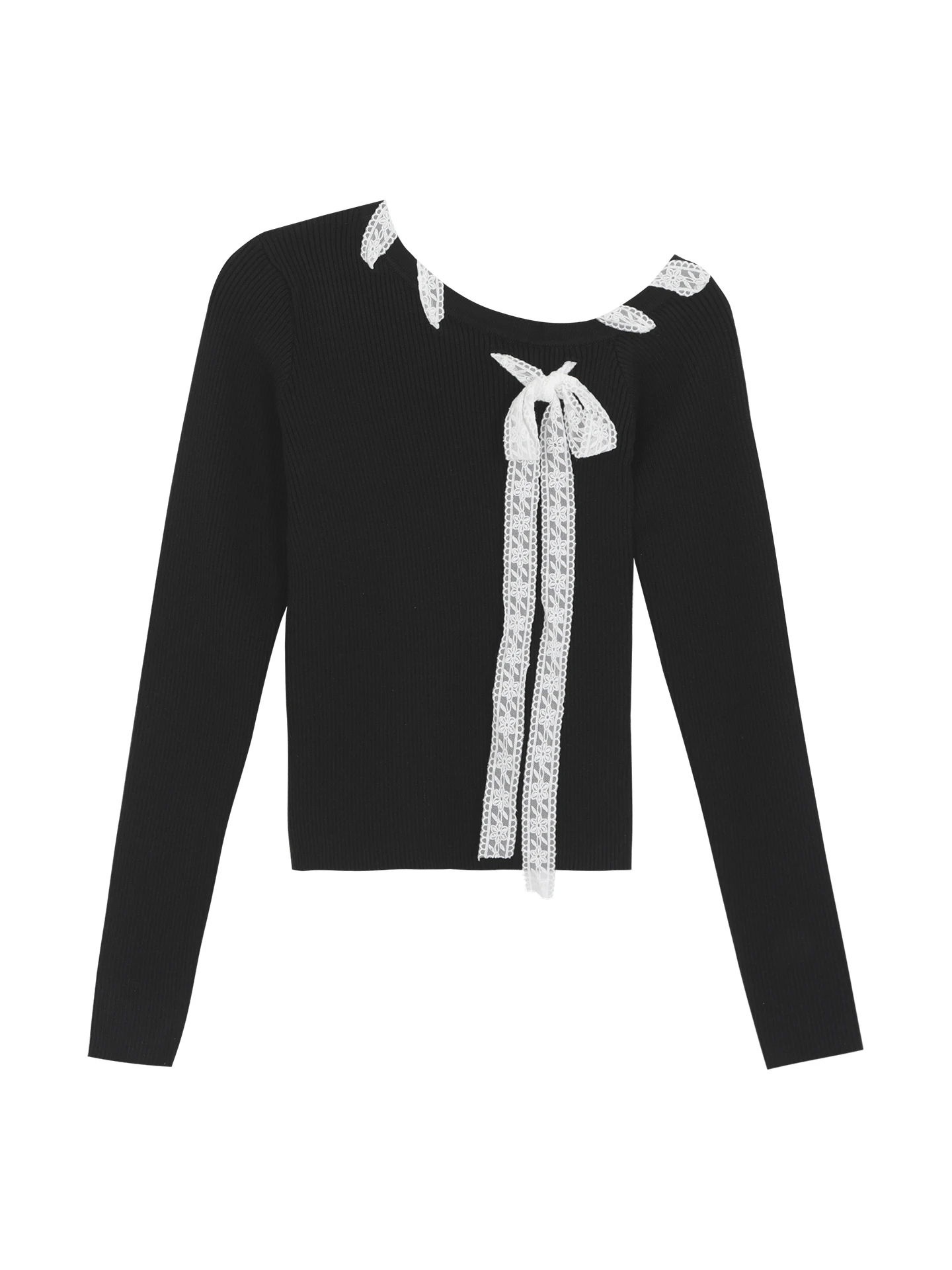 سترة قصيرة سوداء للنساء بأسلوب كسول وعصري، ذات إحساس راقي، تكشف الكتفين، محبوكة للارتداء الداخلي، مناسبة للعمل، تصميم مستقيم