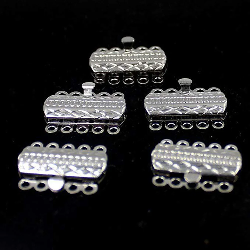 

20Pcs Jewelry Connecting Buckles Silver Smooth Surface Lightweight Durable DIY Jewelry Making Bracelet Necklace Anklet