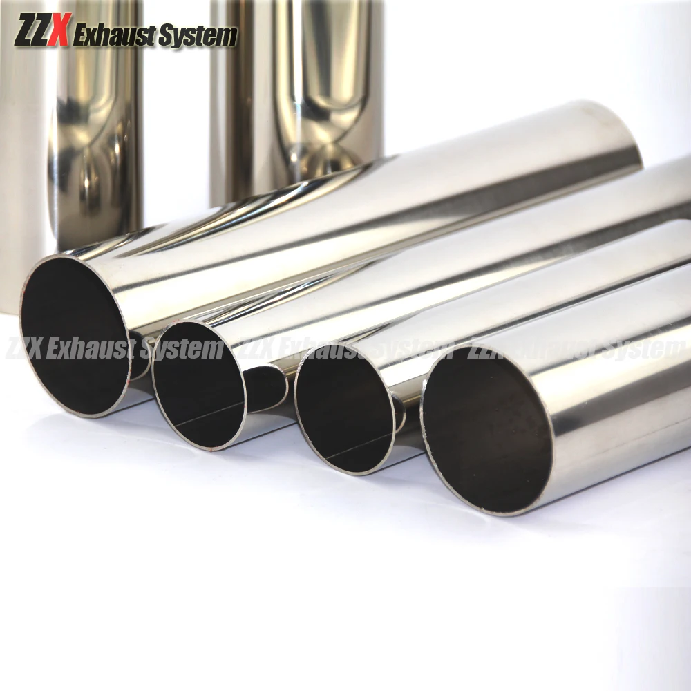 Car styling 1.2mm thick 38mm 51mm 63mm 76mm Exhaust pipe muffler tail pipe 304 stainless steel welding material