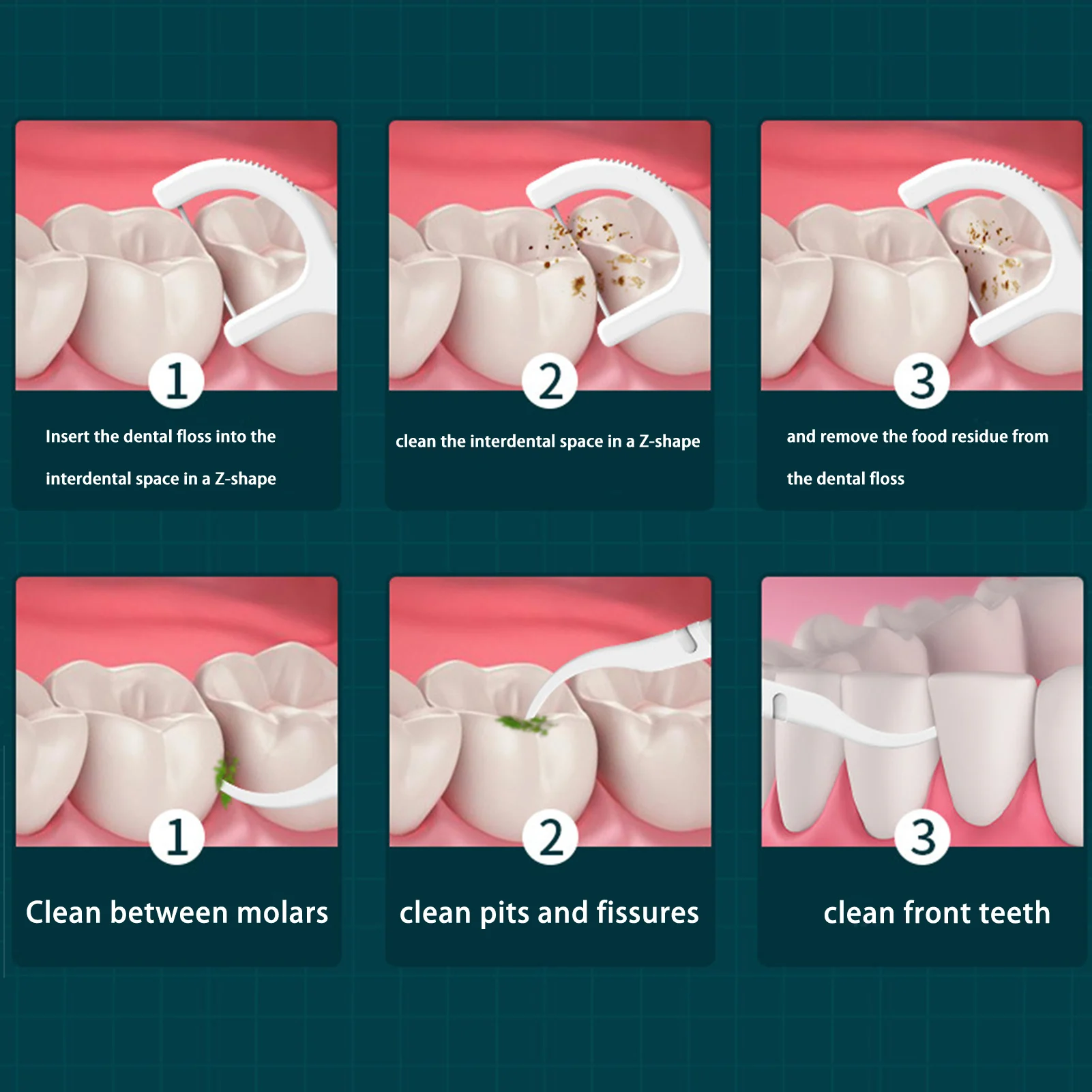 Travel Floss Picks Dental Flossers Tooth Floss Dental Sticks Fresh Clean Floss Picks Professional Clean Flossers Strong Flosser