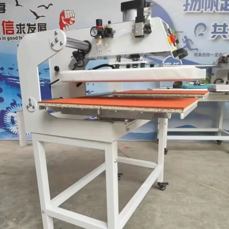 Double Station Pneumatic Hydraulic Heat Press Machine 40*60cmSlide Out 38x38 For Clothes T-shirt