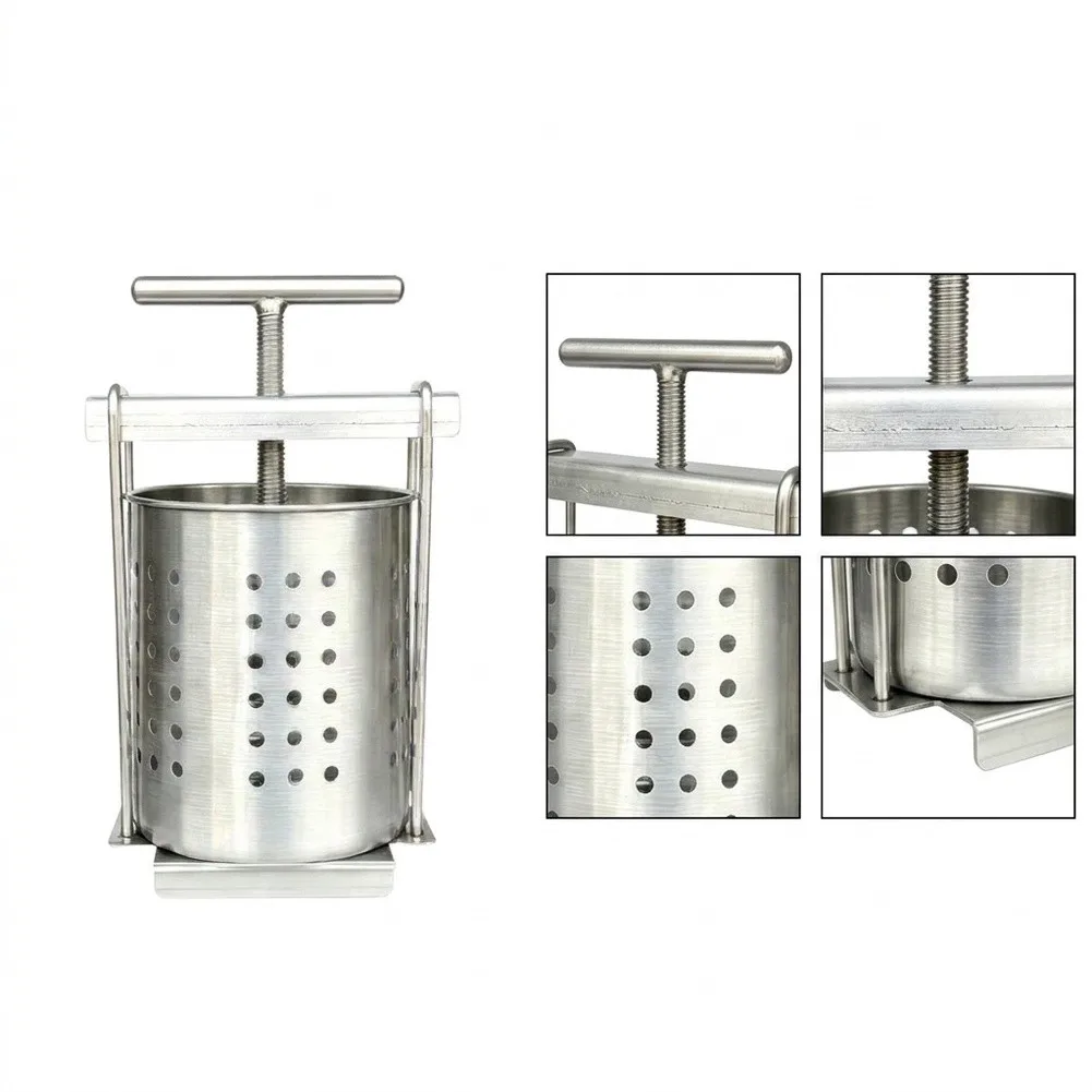 Stainless Steel Manual Press for Honey Extraction and Vegetable Moisture Control for Dumpling Fillings 1.5L 2.5L