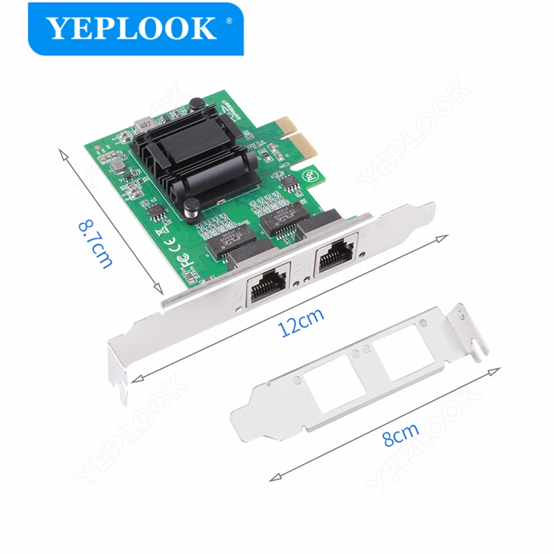 Imagem -05 - Gigabit Rede Lan Cartão Pcie 1x Dual Port Rj45 10 100 1000mbps Controlador Ethernet para Intel 82571 Chipconjunto para Servidor Desktop