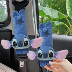 New Disney Anime Stitch Creative Car Shoulder Belt Cartoon Seat Belt Cover protettiva Car Cute Decoration Holiday Gift