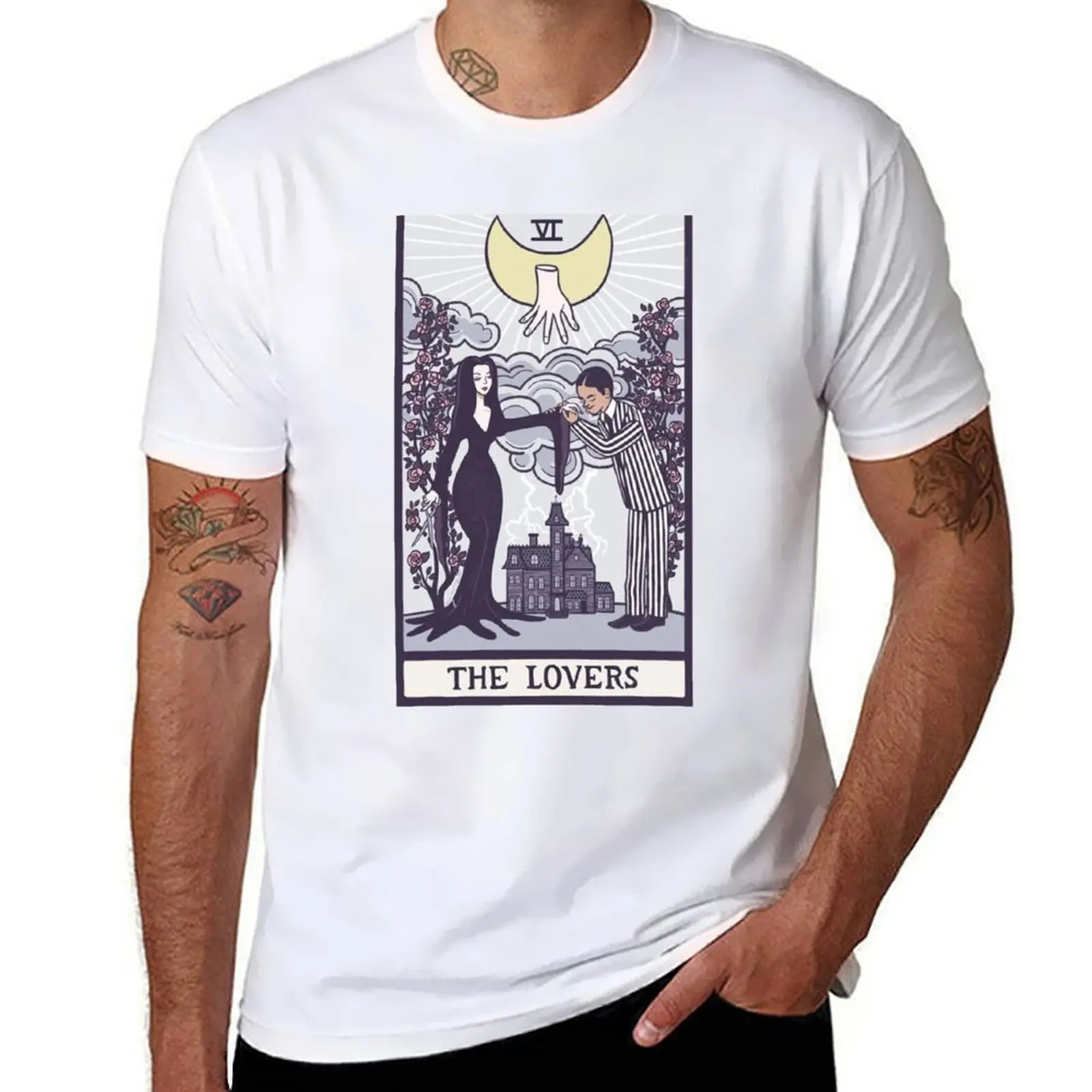 

The Lovers VI - Tarot T-Shirt men t shirt cotton 100% t shirt men 100% cotton luxury brand T-Shirt