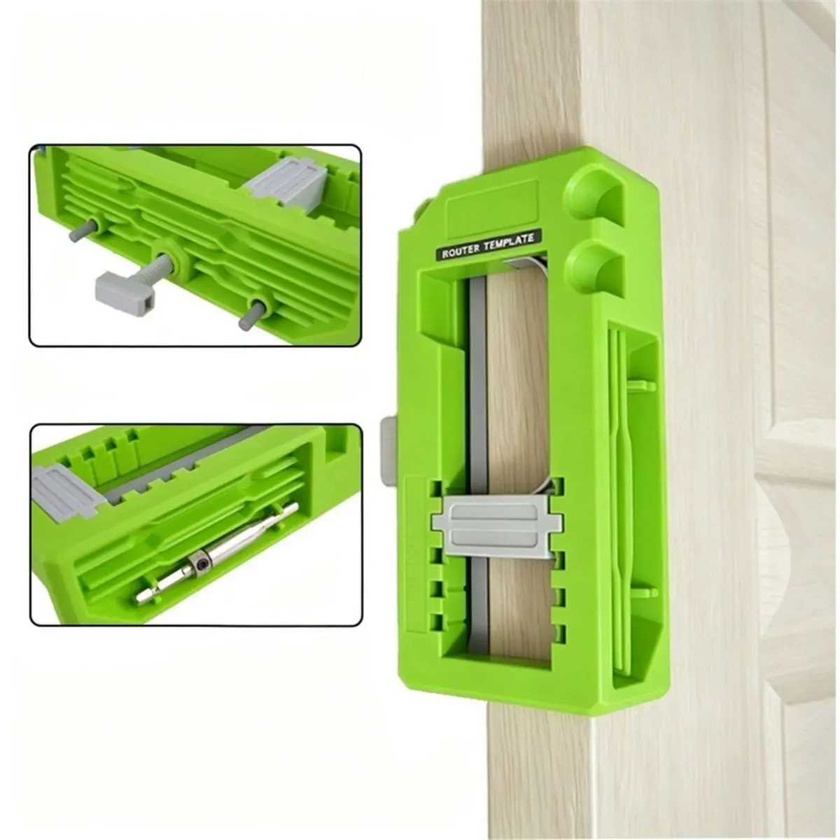 Door Hinge Jig, Door Hinge Router Template, Router Template for Door Hinges From 3