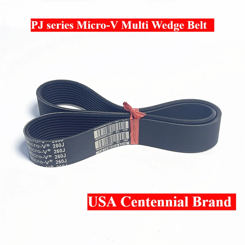 

340J 350J 360J 370J 374J 380J Micro-V Multi Wedge Belt Industrial Electrical Transmission Multi Groove MULTI-Ribbed Rubber Belt