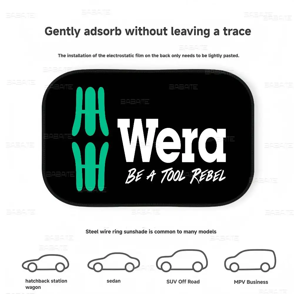 W-Wera-Tools 1 قطعة سيارة كهرباء ظلة UV حامي ذاتية اللصق نافذة السيارة الجانبية الشمس قناع طبقة حماية