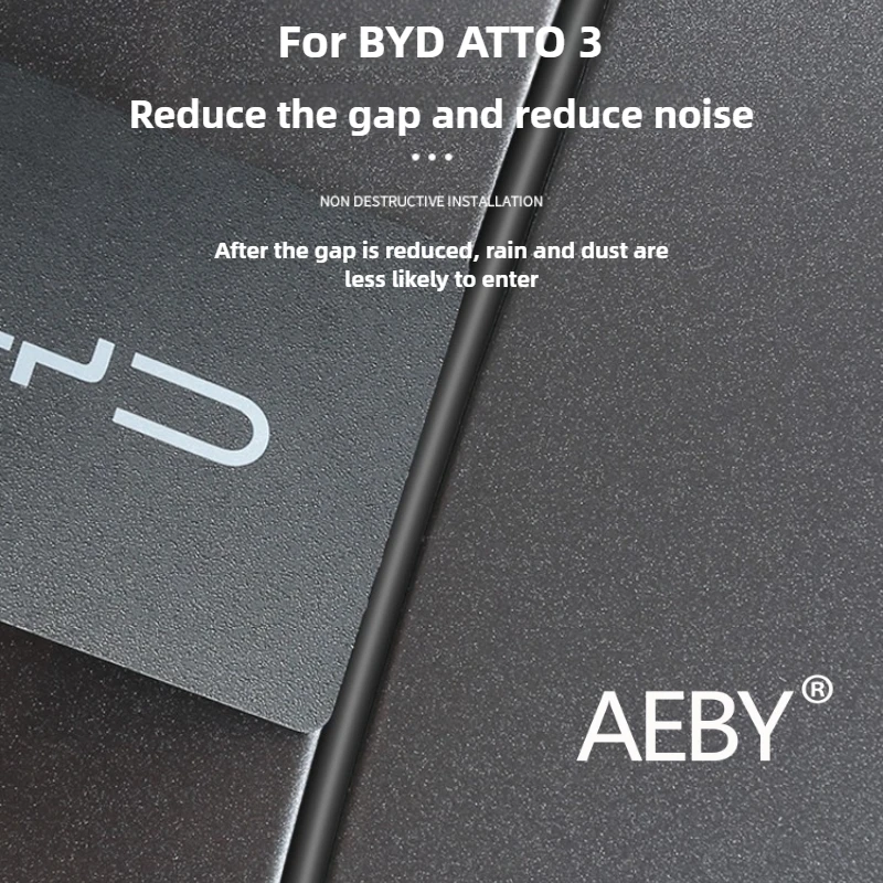 

AEBY For BYD ATTO 3 Smart Driving Edition 2022-2025 Anti Wind Noise & Dust Proof Weatherstrip,Sound Insulation Wind Noise