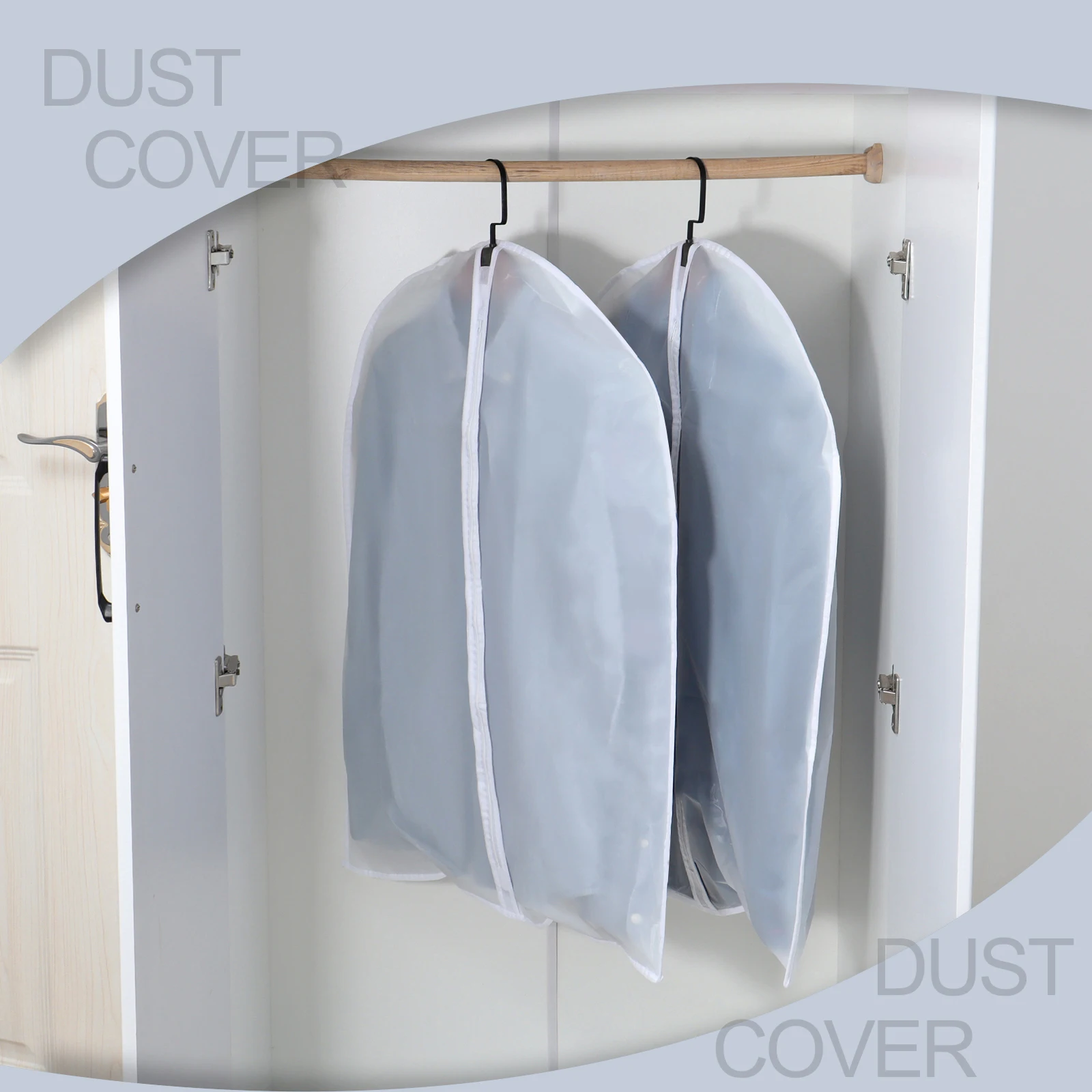 Clothing Dust-Proof Cover Clothes Hanging Garment Transparent Organizer Bag Wardrobe Coat Storage Cover Protect Waterproof Bag