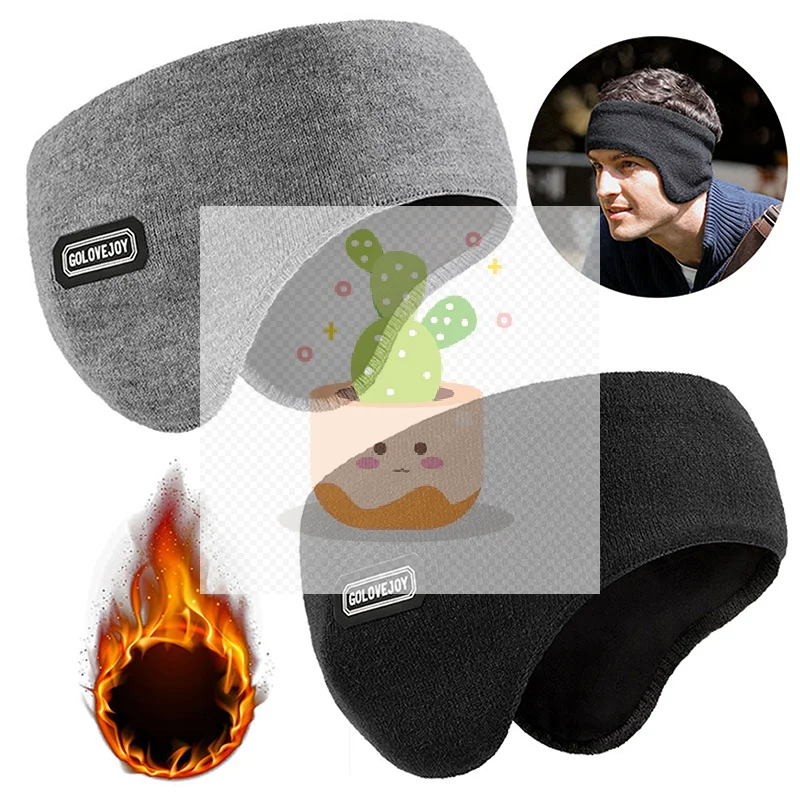 Winter Unisex Thicken Warm Fur Earmuffs For Men Women Velvet Plush Ear Muffs Protector Outdoor Cycling Skiing, Black