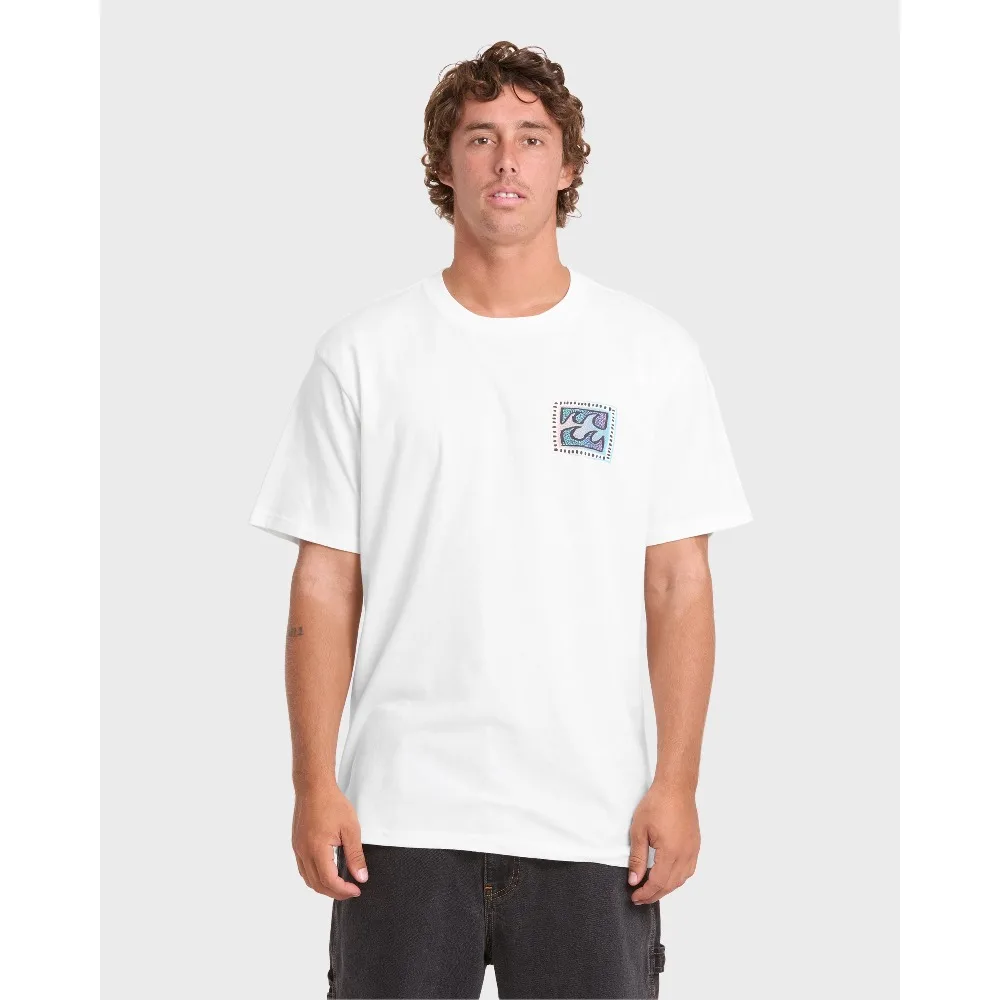Billabong Crayon Wave Premium Best-seller T-shirt 100% Cotton Tee Casual Sports Breathable Short Sleeve