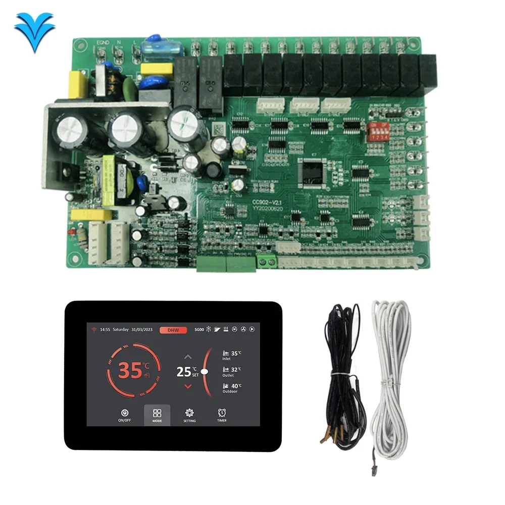 Factory Cheap Price Universal Air Source Inverter Heat Pump Controller EEV Pcb Board Wifi Tuya