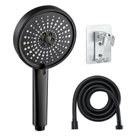5 Modes Shower Head Showerhead Set Large Round High Pressure Portable Save Rain Artichoke Bathroom Faucet Accessories Set Toilet