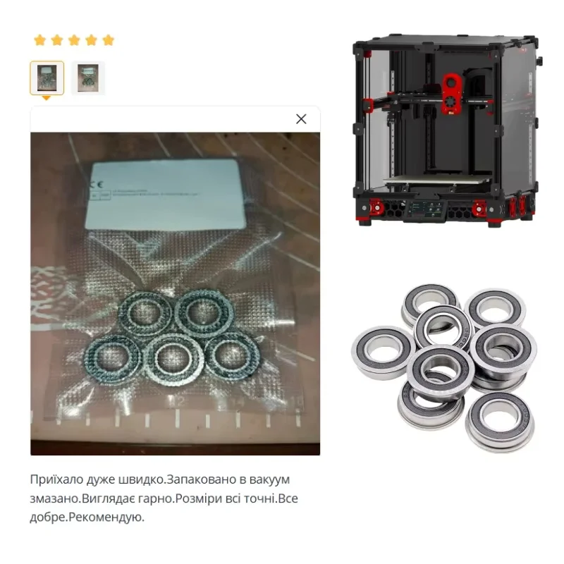 10 Stück 3D-Drucklager für VORON Kugellager ABEC-7 F623RS 3x10x4mm F695RS 5x13x4mm 684RS 4x9x4mm 625RS 5x16x5mm 608RS 8x22x7mm – Detail 11