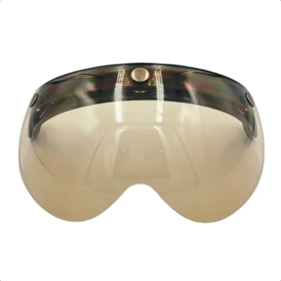 

1PCS 3Snap Removable Motorcycle Helmet Visor Shied with FlipUp Tinted Bubble Lens Universal Retro Windproof AntiFog Mini Sun Sh