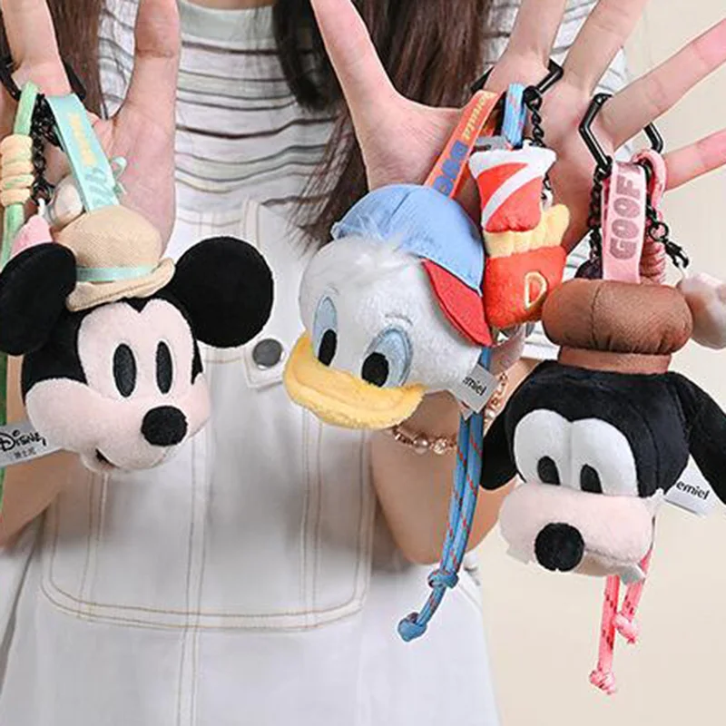 

Disney Mickey Minnie Donald Duck Goofy Keychain Backpack Pendant Bag Lanyard Key Ring For Kids Adults