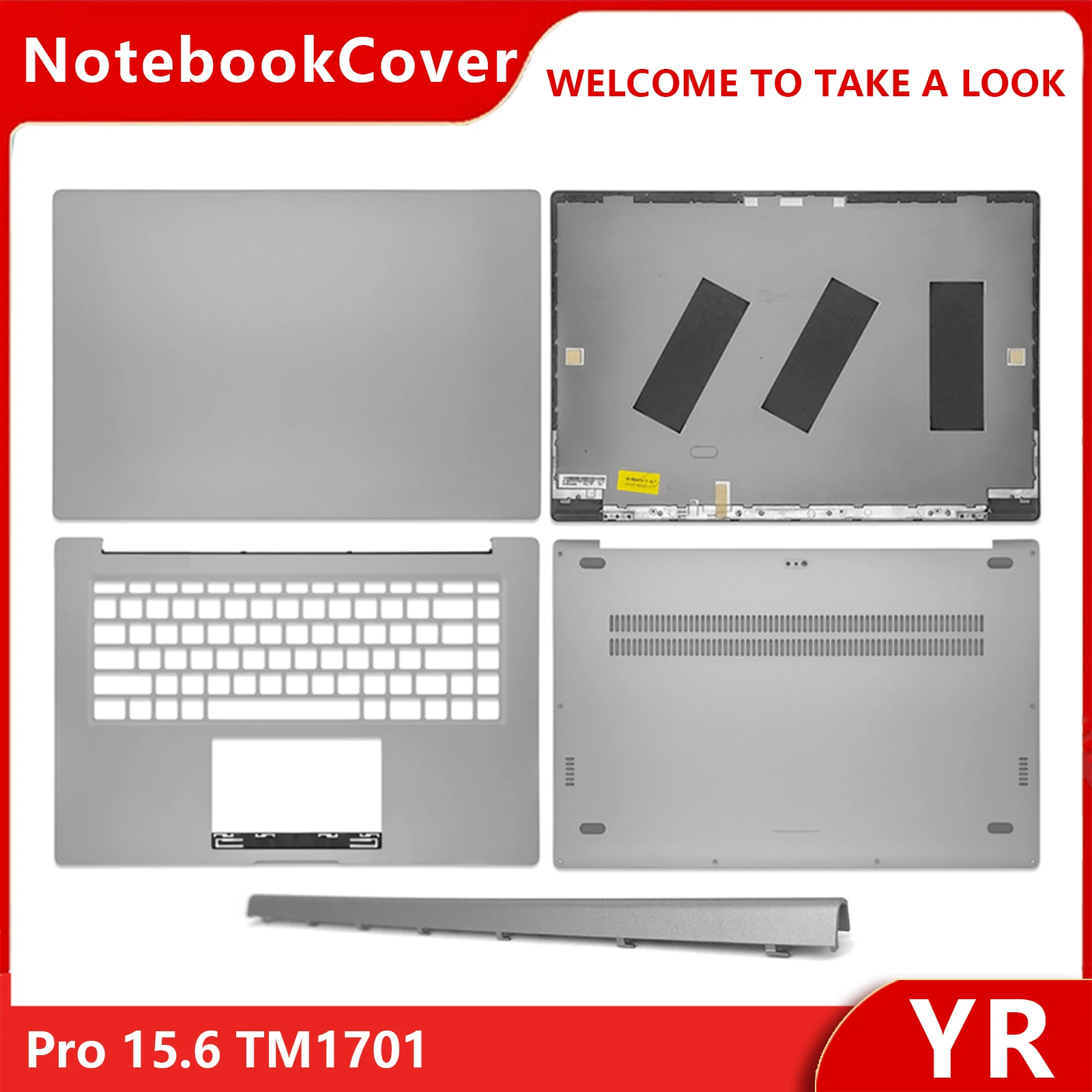 NUEVO para Mi Notebook Pro 15.6 TM1701: Cubierta Trasera LCD, Marco Frontal, Reposamanos, Carcasa Inferior, Marcos de Laptop y Bisagras
