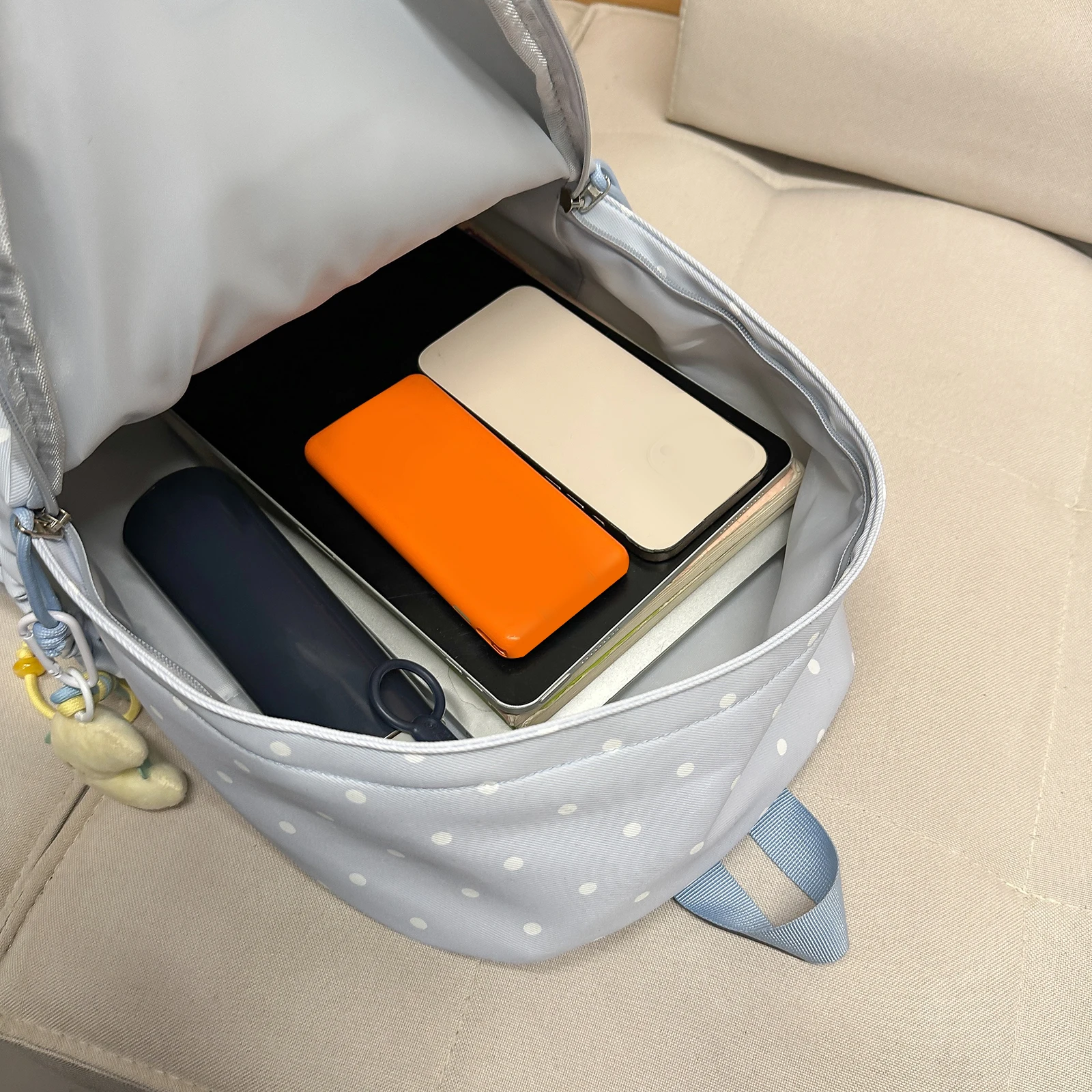 กระเป๋าเป้สะพายหลังลายจุดน่ารั - Laptop Accessories Women บทวิจารณ์และราคา