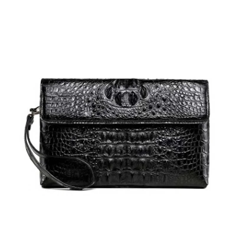 LINSHE crocodile bag real thing  multi-function  Hand bag    fashion men clutch bag