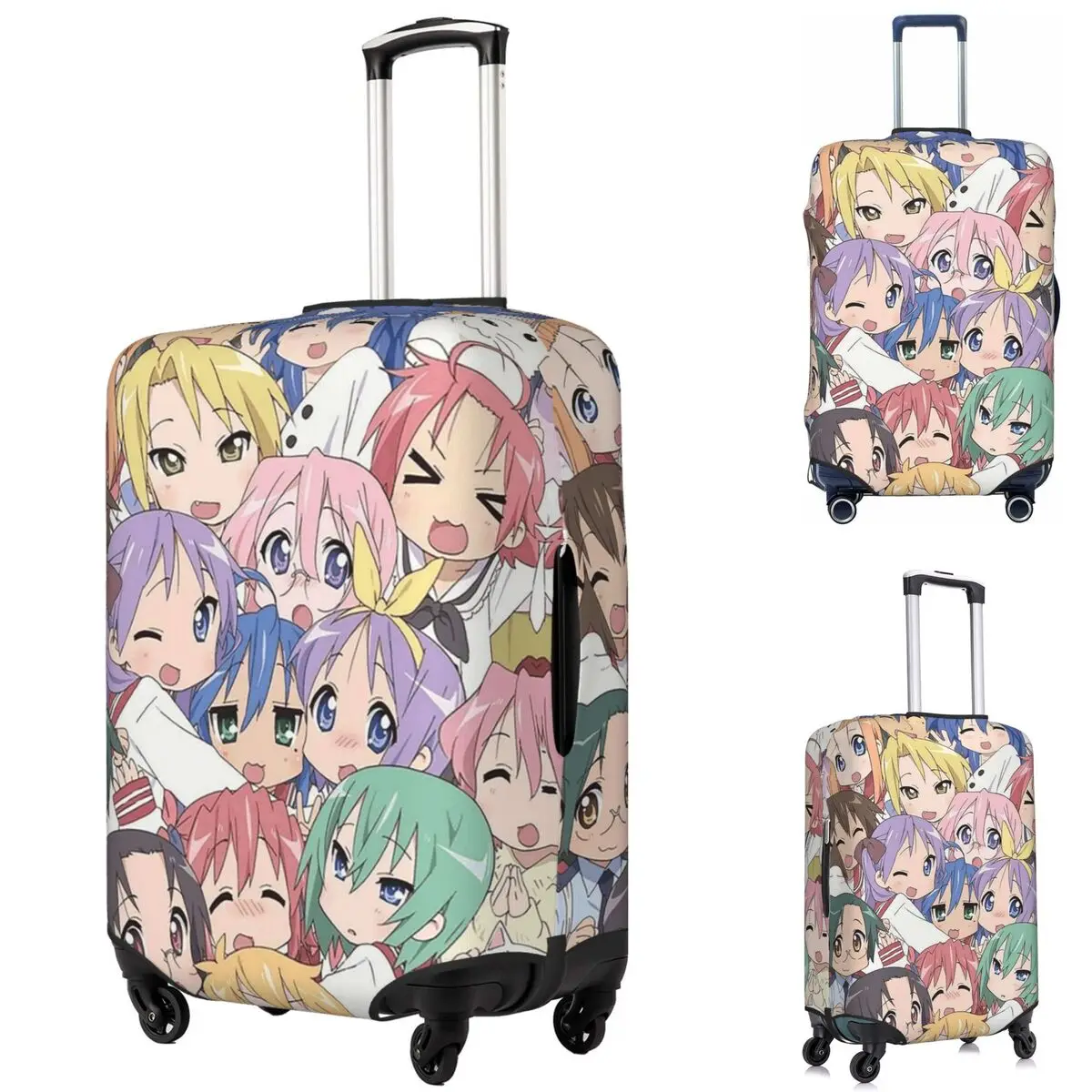 

Lucky Star аниме Lucky Star аниме чехол для чемодана защитные эластичные защитные чехлы для багажа для 18-32 дюймов
