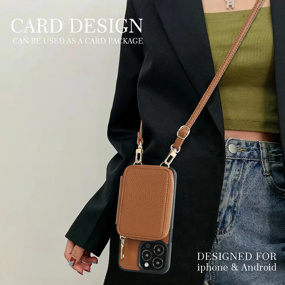 Cross body Hanging Rope Phone Case Suitable For Apple iPhone 12 13 14 15 Pro Max Plus