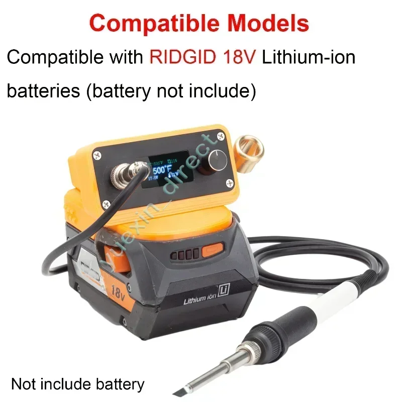 T12 Soldering Iron Cordless Soldering For RIDGID 18V Battery Electric Digital Soldering Station For DIY Appliance Watch Repair