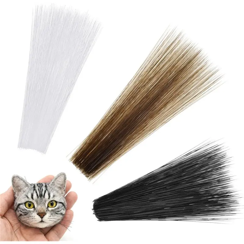 J1UL1N For Crafts Stuffed Muppet, Handmade Animal Whiskers 900Pcs Simulated Cat Fake Whiskers 2.76 Inch