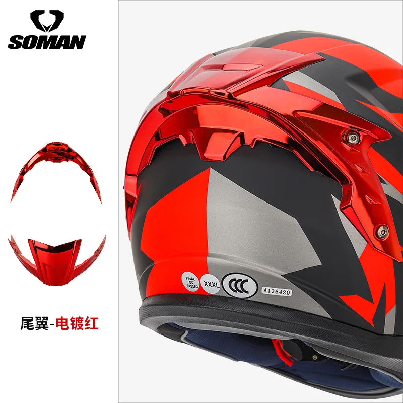 Motorrad-Heckspoiler-Ersatz für SM961-S Helm – Dekoration, Heckteile & Zubehör 961-S Spoiler