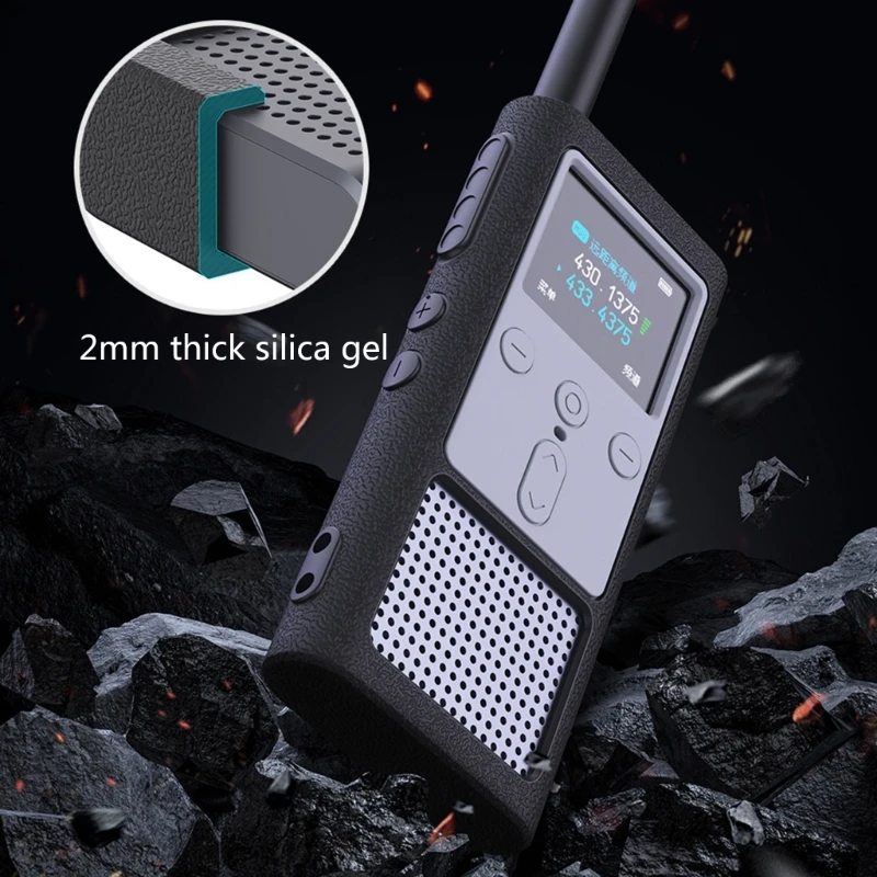 Silicone Cover   for Xiao-mi Walkie Talkie 2S Two Way Radio Soft Anti-scratch Mobile Radio Skin Wear-resistant Sleeve