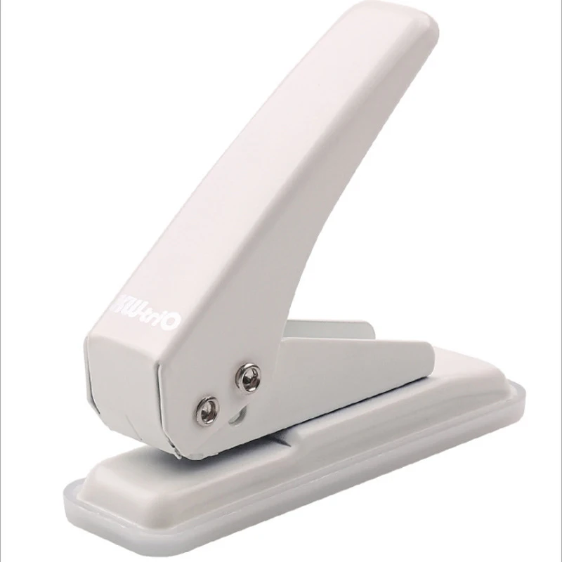 Perforatrice a foro singolo Perforatrice per cancelleria Cucitrice per fori di carta a fogli mobili Mini foro rotondo fai-da-te 20 pagine Documento portatile