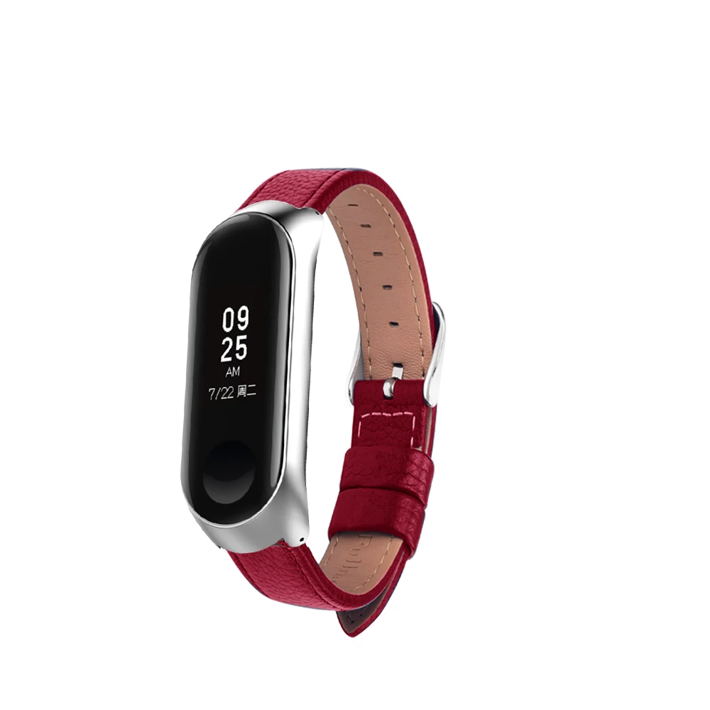 Bracelet for Xiaomi Mi Band 6 5 4 leather Strap Replacement Wristband MiBand 6 4 band5 Strap for Amazfit xiaomi Mi Band strap