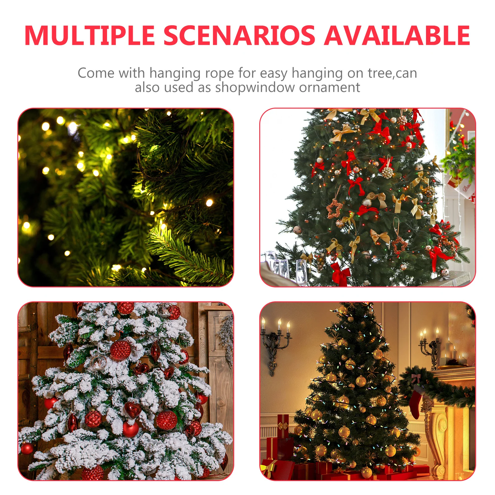 

3Pcs Christmas Shaped Adornment Silicone Handicrafts for Shopwindow Festive Decor Silicone Mini Decoration