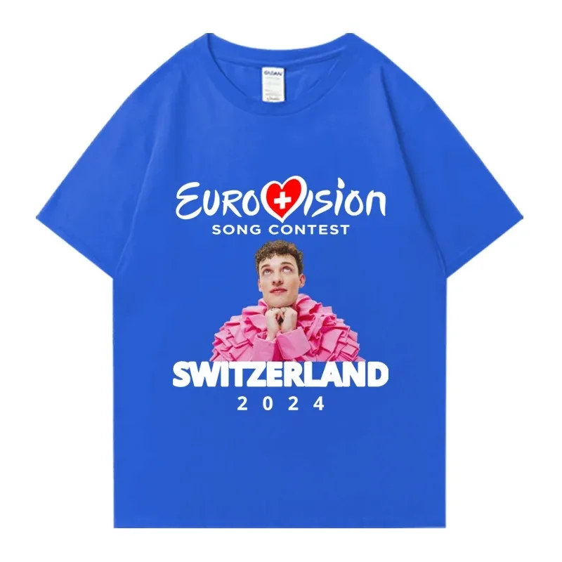 Hot Sale Eurovision 2024 Event Nemo Mettler Print T Shirt Men Women Hip Hop Oversized Streetwear Unisex Short Sleeve T-shirts