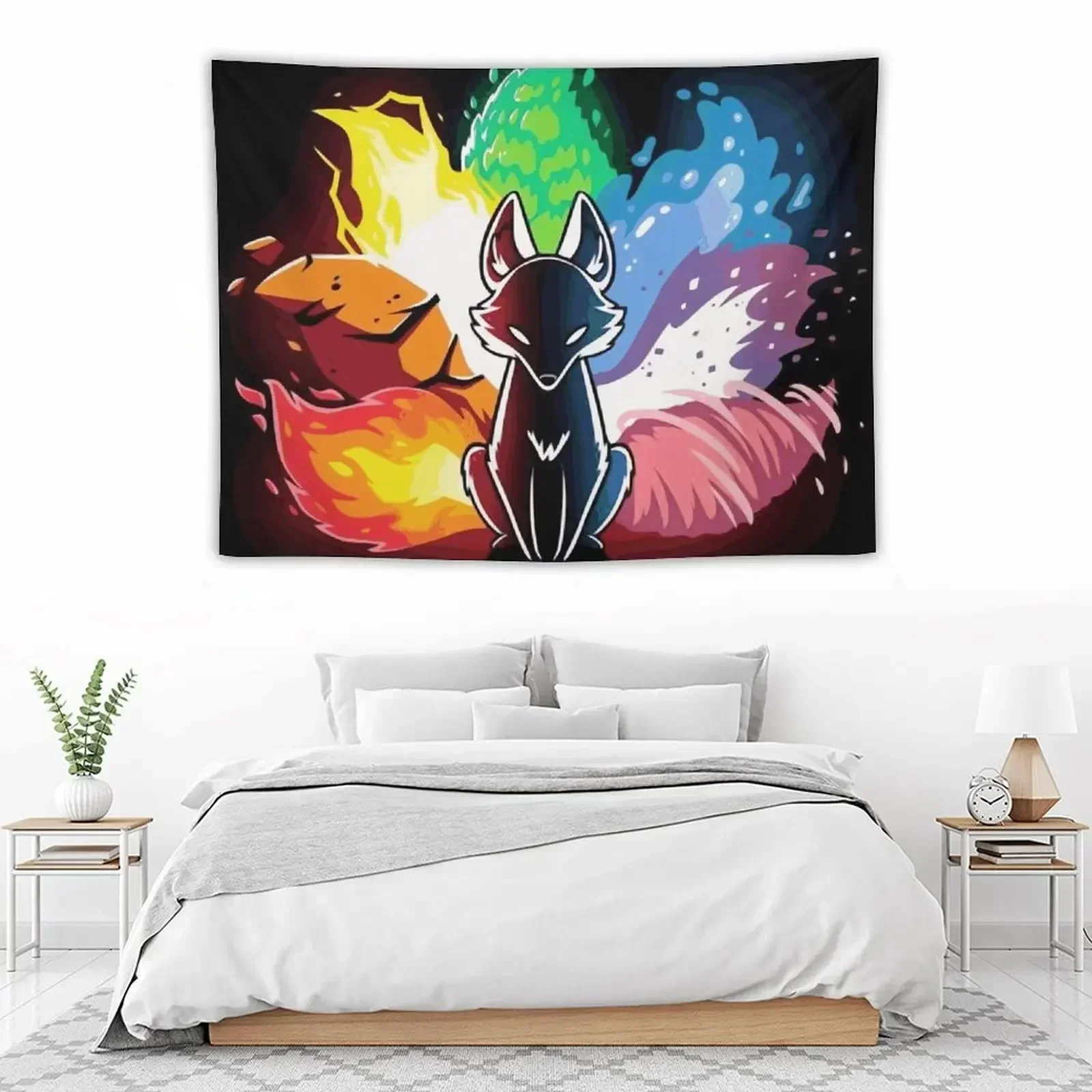 

9 tail fox Tapestry Room Design Decoration Room Home Decor Accessories Tapestry