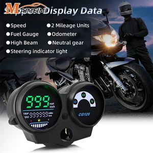 LED Digital Velocímetro Da Motocicleta, Painel do Painel para Honda, Fan 125, Titan 125, 2013, Honda, CG125, 2000 a 2008 8 principais vendas velocimetro para moto 125 - №1