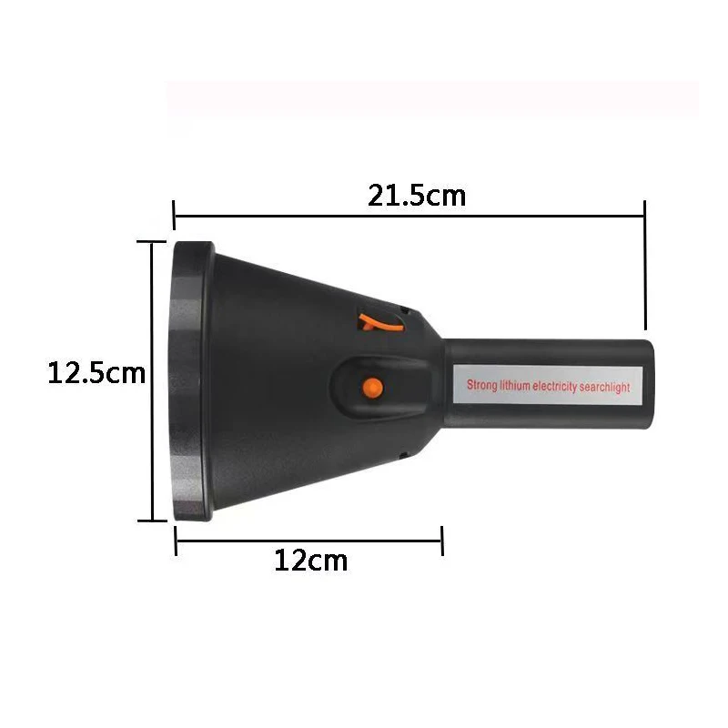 Strong Light Outdoor Handheld LED Searchlight High Power Rechargeable Flashlight