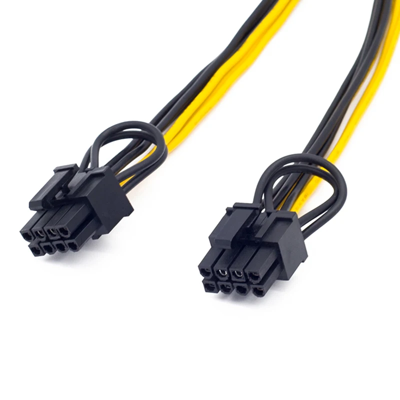 XB-EPS وحدة المعالجة المركزية 12 فولت 8 دبوس إلى ثنائي 8 (6 + 2) دبوس PCIE محول كابل إمداد الطاقة لبطاقة التعدين #2