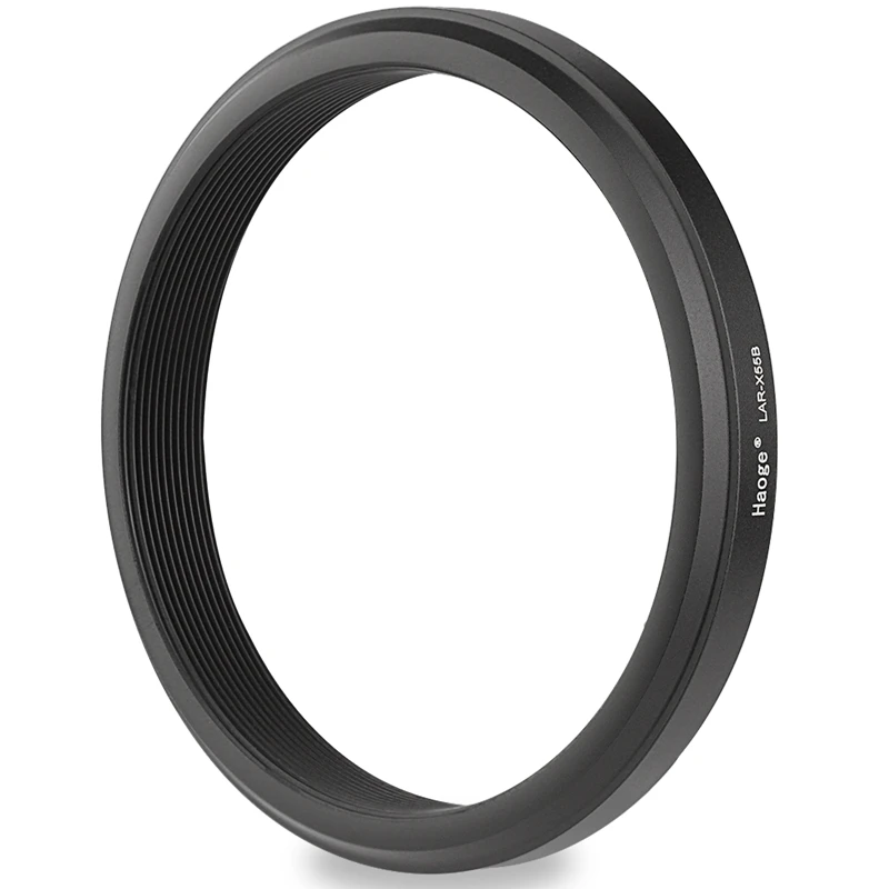 Haoge 49mm Lens UV Filter Adapter Ring for Fujifilm X100VI X100V Camera fit 49mm UV CPL ND Filter Fit Original Lens Cap Black