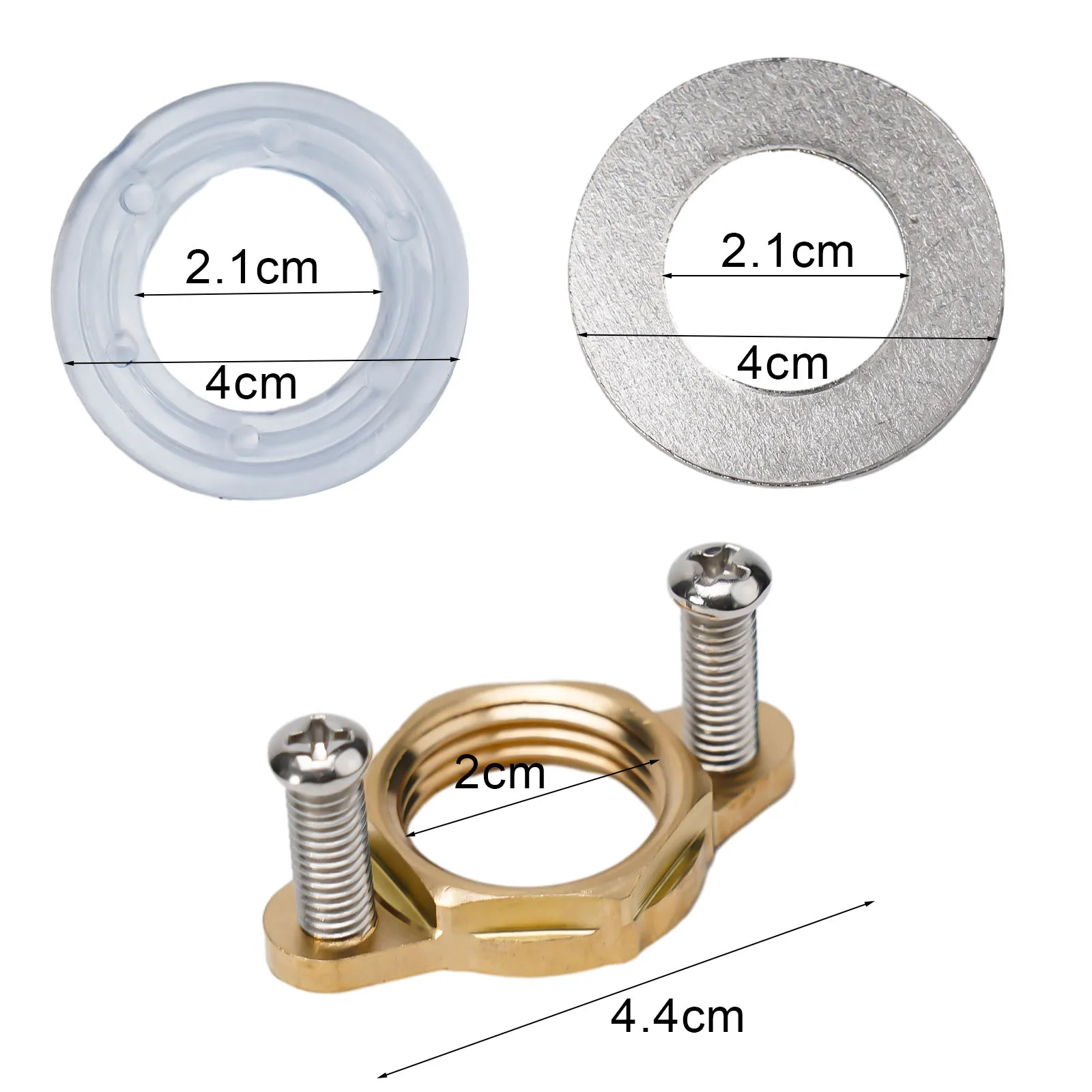Fixing Accessories for Wash Basin Plumbing Copper Fastener Nut Circlip and Washer for Water or Oil Line Applications