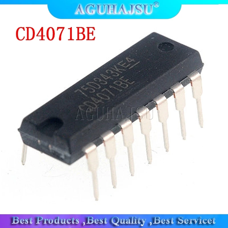 10 piezas, CD4071BE, CD4071, DIP14, DIP, nuevo y original